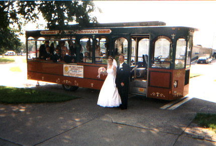 Ollie the Trolley is one of our open air Trolley's for that special day.